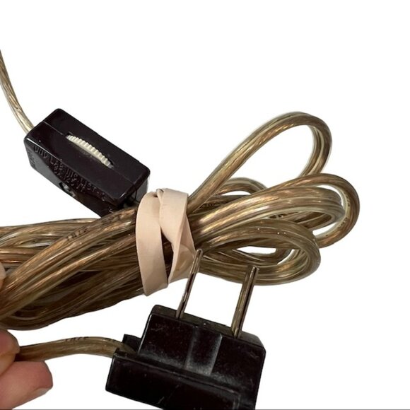 Vintage L&L WMC Tiffany Style Stained Glass Table Lamp MCM Pink - Lily Pad 19"H - Picture 13 of 13